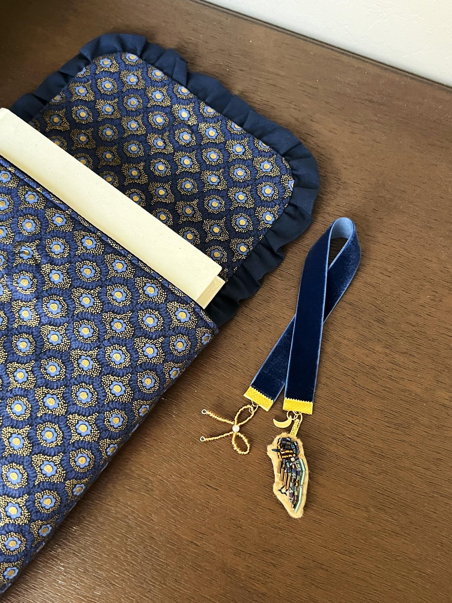 The Dressmaker embroidered bookmark