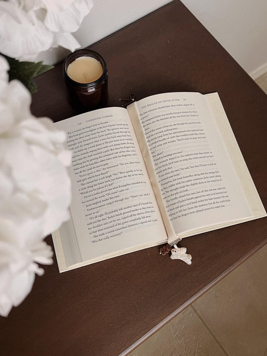 Angel of the battlefield embroidered bookmark