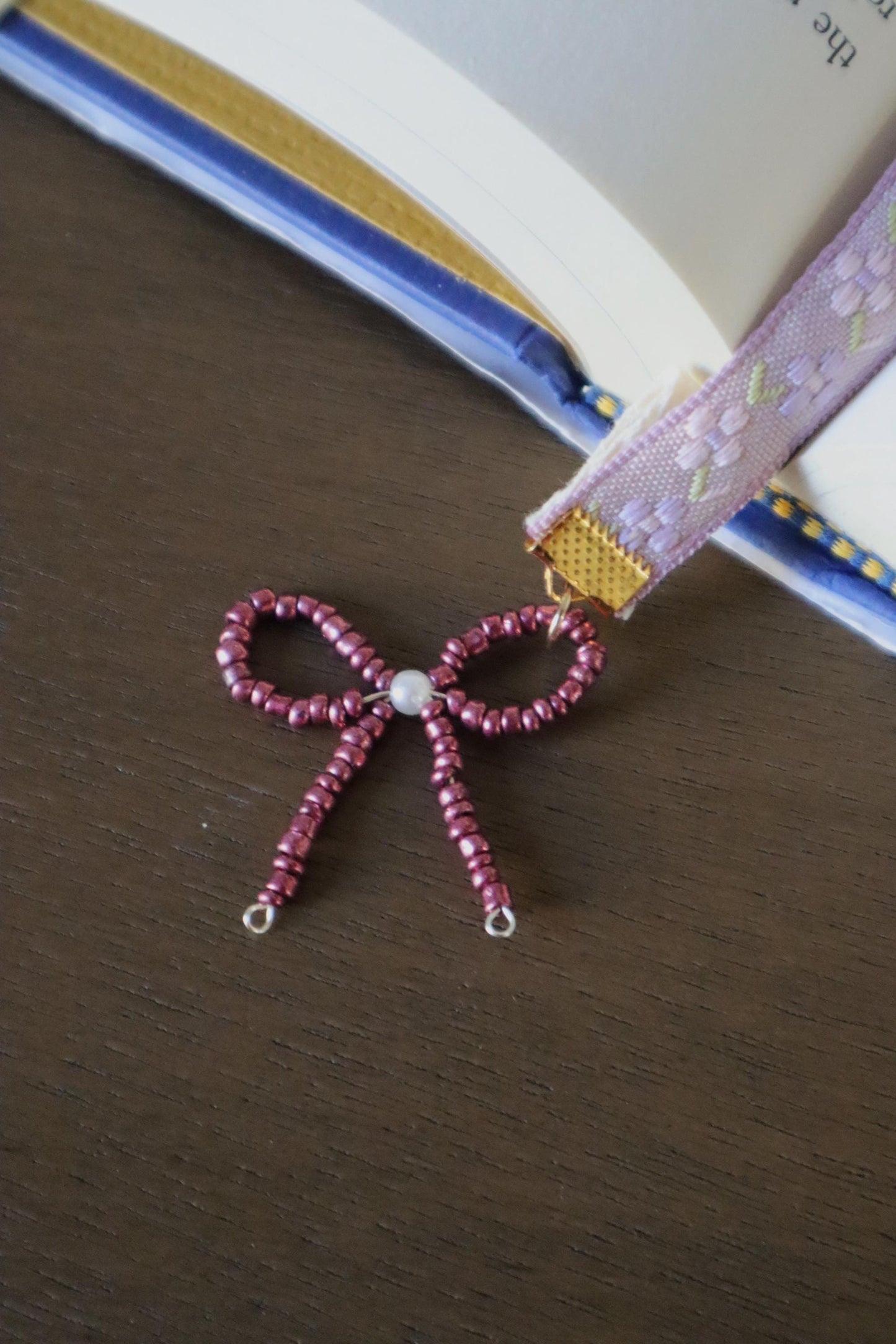 The Captain Embroidered Ribbon Bookmark