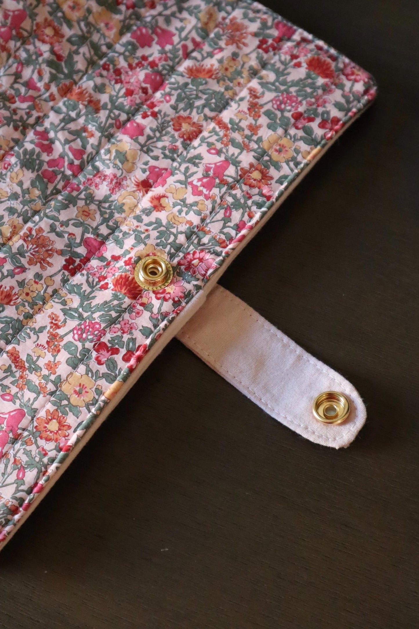 Custom Quilted Bible Cover - Handmade to Your Bible's Measurements - Two Floral Fabric Options