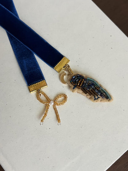 The Dressmaker embroidered bookmark