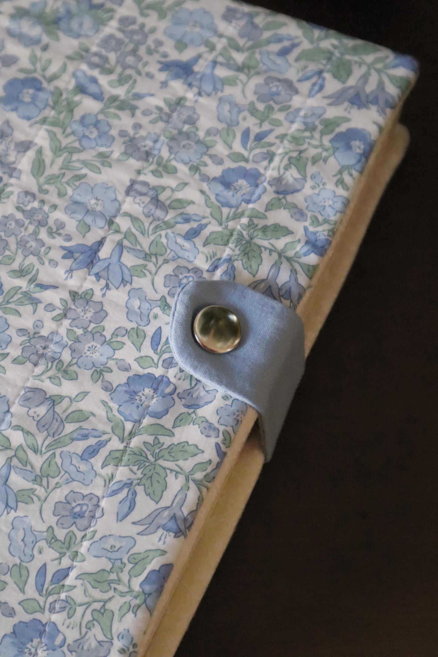 Custom Quilted Bible Cover - Handmade to Your Bible's Measurements - Two Floral Fabric Options