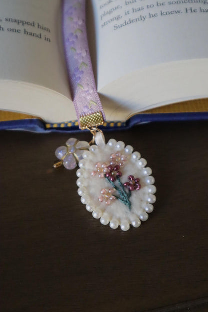The Captain Embroidered Ribbon Bookmark