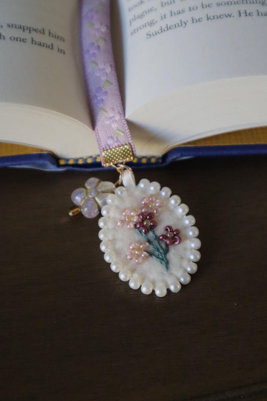 The Captain Embroidered Ribbon Bookmark