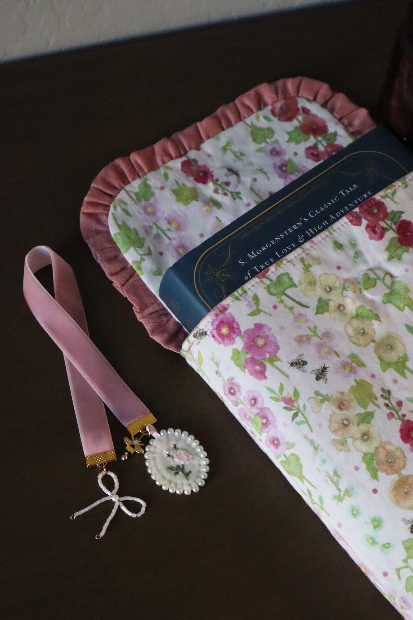 The inventor embroidered bookmark