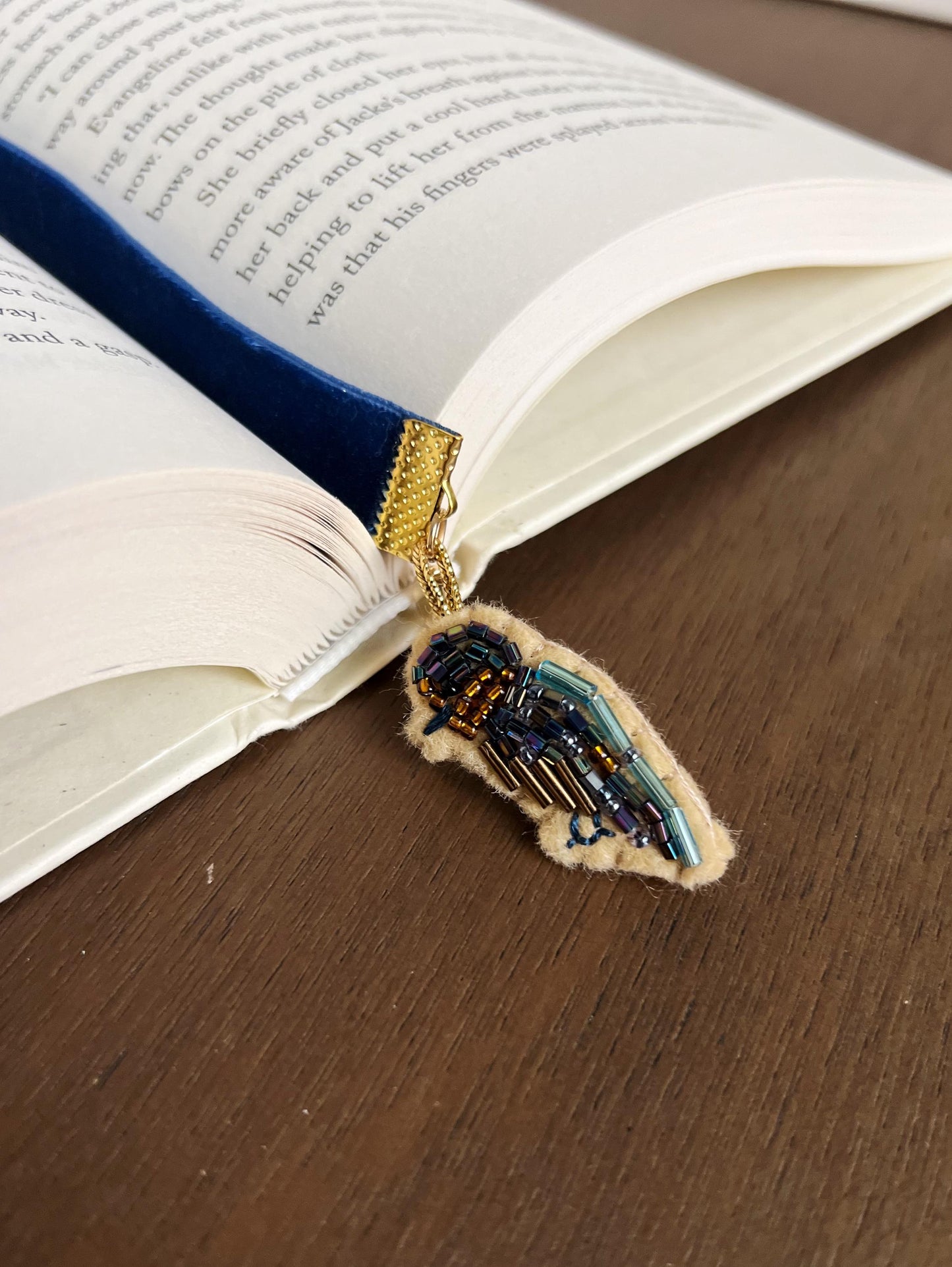 The Dressmaker embroidered bookmark