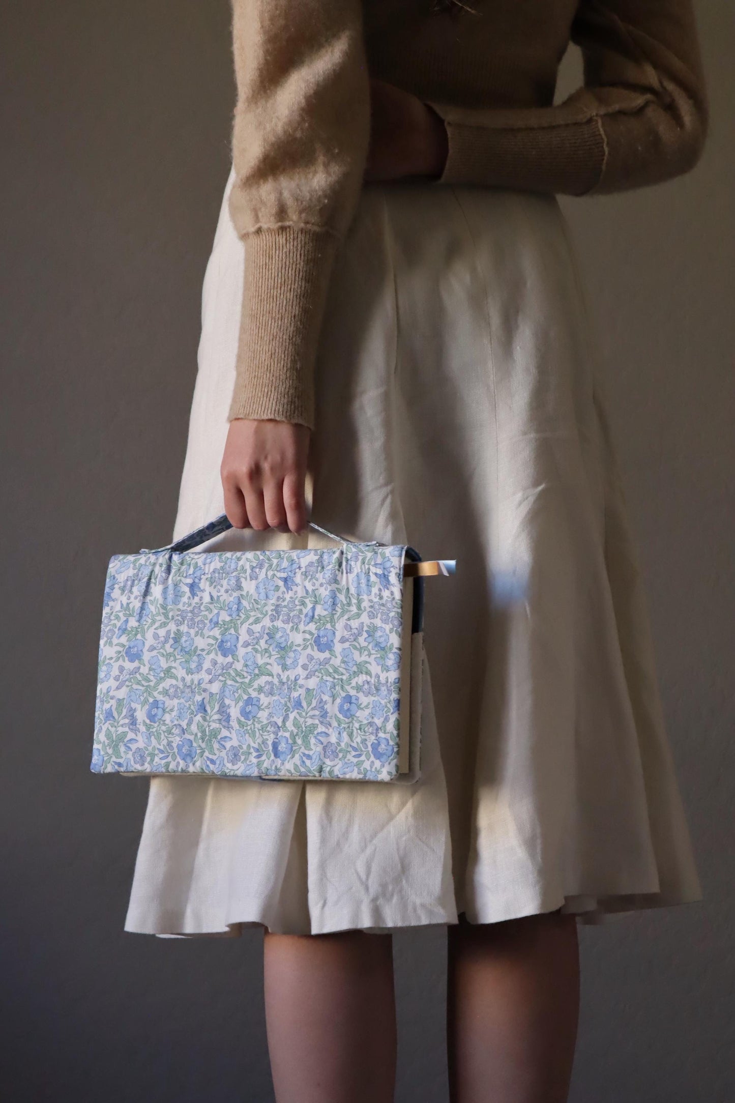 Custom Quilted Bible Cover - Handmade to Your Bible's Measurements - Two Floral Fabric Options