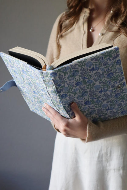 Custom Quilted Bible Cover - Handmade to Your Bible's Measurements - Two Floral Fabric Options