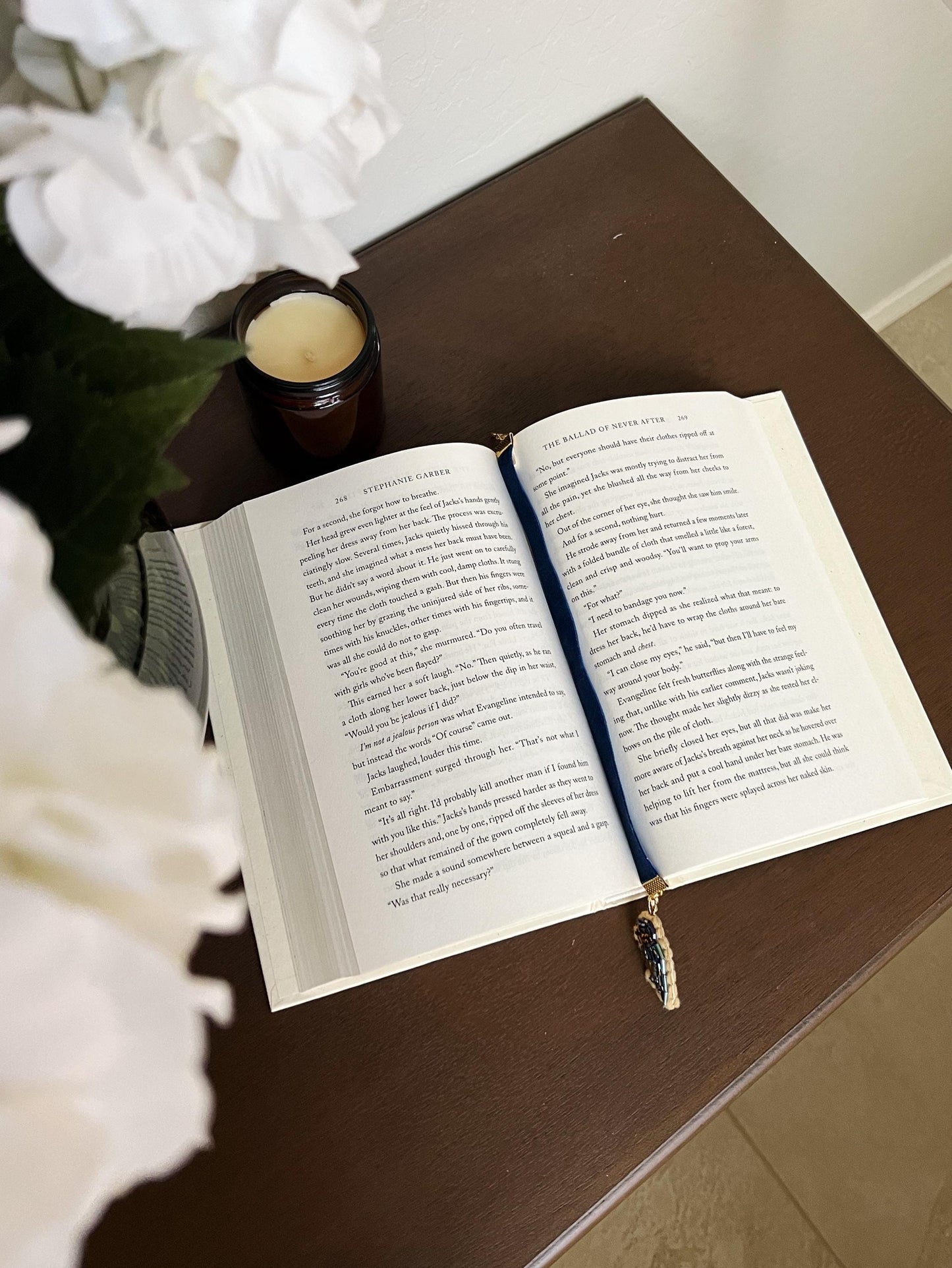 The Dressmaker embroidered bookmark