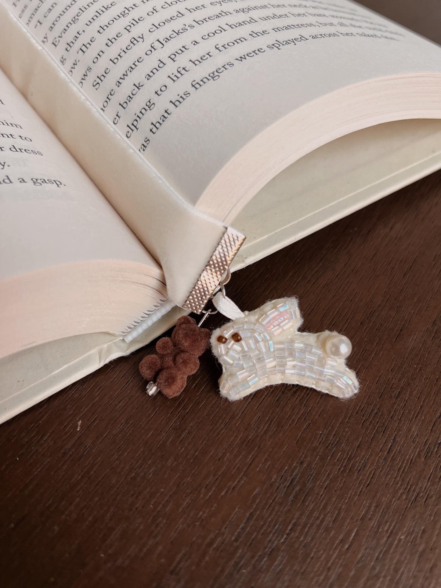 Angel of the battlefield embroidered bookmark